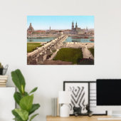 Altstadt Altstadt Dresden Aussicht auf das Kriegsm Poster (Heimbüro)