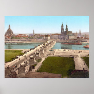 Altstadt Altstadt Dresden Aussicht auf das Kriegsm Poster