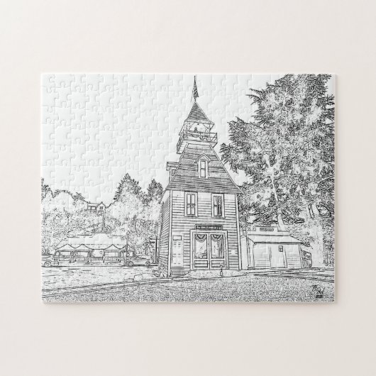 Altstadt Auburn Firehouse Puzzle (Horizontal)