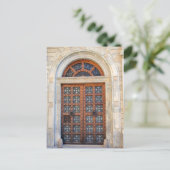 Altstadt Barcelona Tür - Postkarte (Stehend Vorderseite)