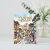 Altstadt Bulgarien Postkarte (Stehend Vorderseite)