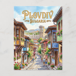 Altstadt Bulgarien Postkarte