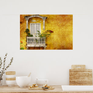 Altstadt Cartagena Poster