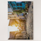 Altstadt Europas bei Sonnenuntergang Puzzle (Vertikal)