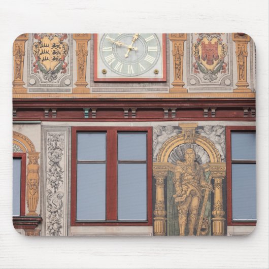 Altstadt-Gebäudefresken Mousepad (Vorne)