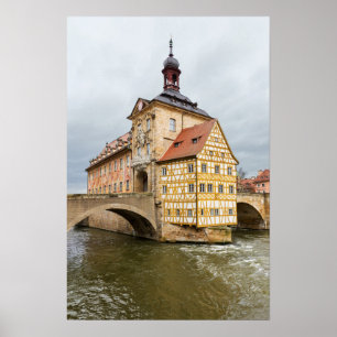Altstadt Halll in Bamberg in Deutschland Poster