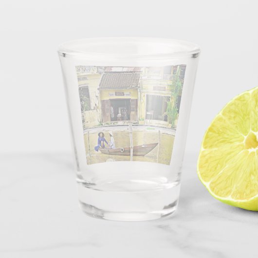 Altstadt Hoi An River Schnapsglas (Rückseite)