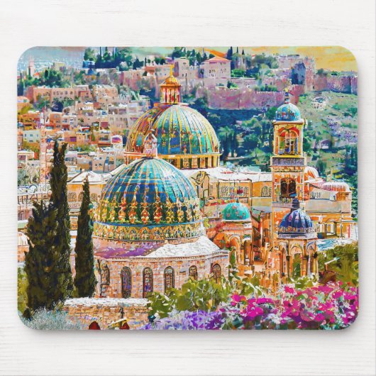 Altstadt Jerusalems Mousepad (Vorne)
