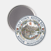 Altstadt Kotor Montenegro Magnet (Vorderseite/Rückseite)