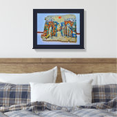 Altstadt Leinwanddruck (Insitu (Schlafzimmer))