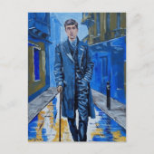 Altstadt, Mann, Straße, Rohrstock Postkarte (Vorderseite)