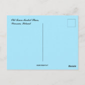 Altstadt Markt Warschau Polen Postkarte (Rückseite)