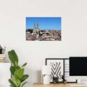 Altstadt Niort Skyline, Frankreich Poster (Heimbüro)