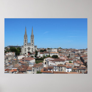Altstadt Niort Skyline, Frankreich Poster