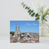 Altstadt Niort Skyline, Frankreich Postkarte (Stehend Vorderseite)