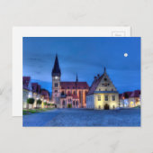 Altstadt Platz in Bardejov, Slowakei, HDR. Postkarte (Vorne/Hinten)