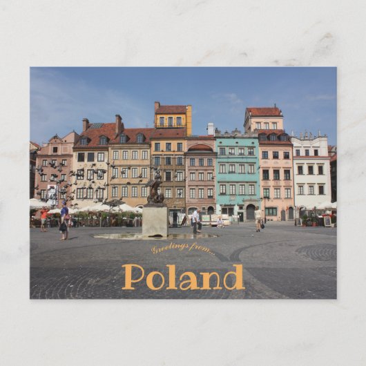 Altstadt Platz Warschau Polen Postkarte (Vorderseite)