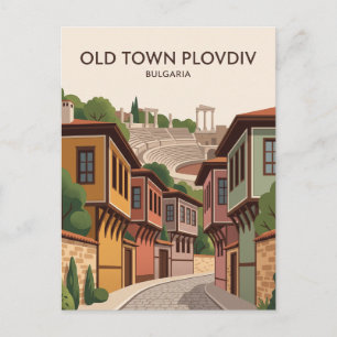 Altstadt Plovdiv Bulgarien Postkarte