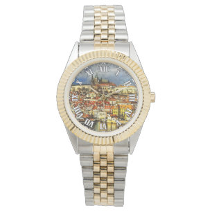 Altstadt Prag (Praha) von Bridge Tower Armbanduhr