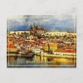 Altstadt Prag (Praha) von Bridge Tower Postcard Postkarte (Vorderseite)