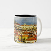 Altstadt Prag (Praha) von Bridge Tower Zweifarbige Tasse (VorderseiteRechts)
