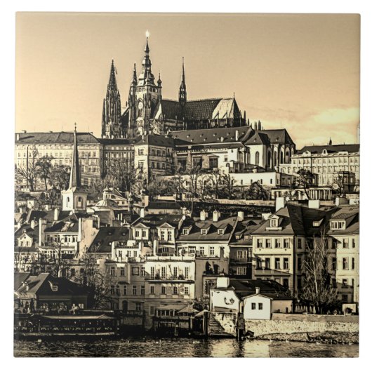 Altstadt Prag. Tschechische Republik. Fliese (Vorderseite)
