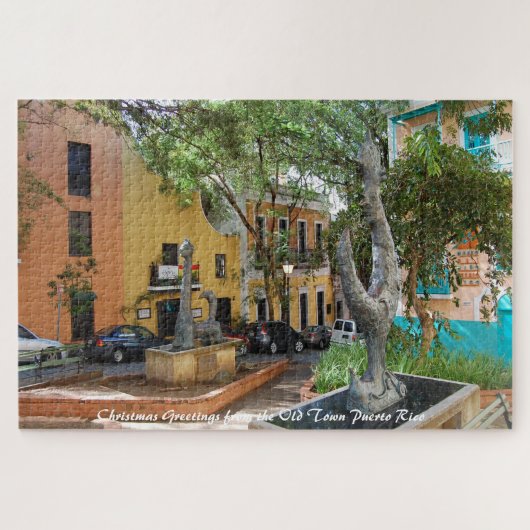 Altstadt Puerto Rico. Weihnachtsgrüße Jigsaw P Puzzle (Horizontal)