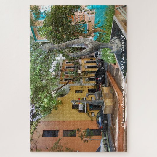Altstadt Puerto Rico. Weihnachtsgrüße Puzzle (Vertikal)