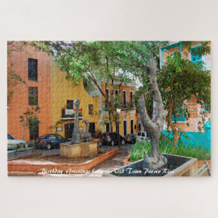 Altstadt Puerto Rico. Weihnachtsgrüße Puzzle P