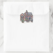 Altstadt Quadratischer Aufkleber (Tasche)