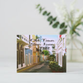 Altstadt San Juan Puerto Rico Postkarte (Stehend Vorderseite)