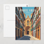 Altstadt Spanien Postkarte (Vorne/Hinten)
