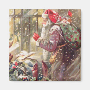 Altstadt St. Nikolaus mit Geschenken im Schnee Vin Magnet