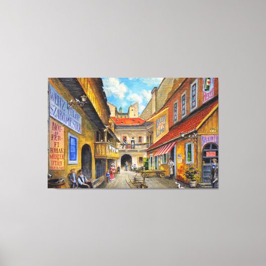 Altstadt Stadtrand Leinwanddruck (Vorderseite)