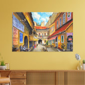 Altstadt Stadtrand Leinwanddruck (Insitu (Wohnzimmer))