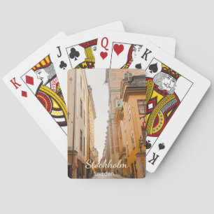 Altstadt, Stockholm, Schweden Souvenir Spielkarten