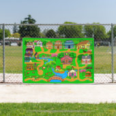 Altstadt Straßen für Autos 2 1/2' x 4' Banner (InSitu)