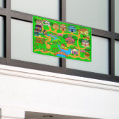 Altstadt Straßen für Autos 2 1/2' x 4' Banner (Äußeres Gebäude)