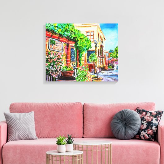 Altstadt Temecula Ca. Leinwanddruck (Insitu (Wohnzimmer))