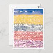 "Altstadt (Überblick)" Gemälde von Paul Klee Postkarte (Vorne/Hinten)