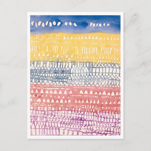 "Altstadt (Überblick)" Gemälde von Paul Klee Postkarte (Vorderseite)