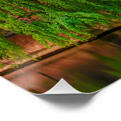 Altstadt und Belfischer Turm am Abend in Brügge Poster (Ecke)