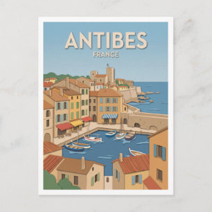 Altstadt und Hafen von Antibes Frankreich Postkarte