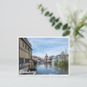 Altstadt und Regnitz in Bamberg, Deutschland Postkarte (Stehend Vorderseite)