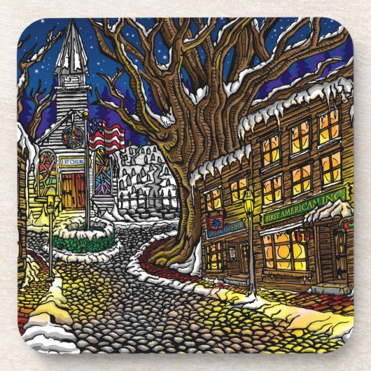 Altstadt Untersetzer Set von 6 (Vorderseite)