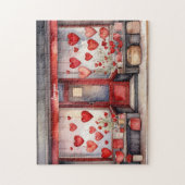 Altstadt - Valentinstag-Shop-Fenster Puzzle (Vertikal)