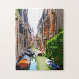 Altstadt Venedig Kanal & Boote, Venedig Italien Puzzle
