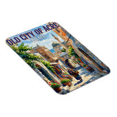 Altstadt von Akko Israel Magnet (Rechte Seite)