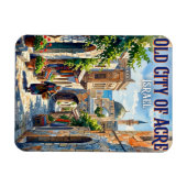 Altstadt von Akko Israel Magnet (Horizontal)