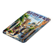 Altstadt von Akko Israel Magnet (Linke Seite)